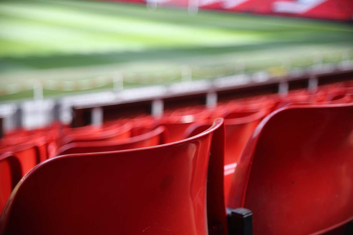 chair red plastic seats focus photography stretford